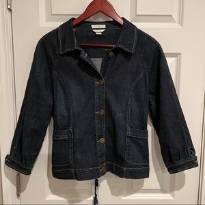Christopher & Banks Jean Jacket Size Medium